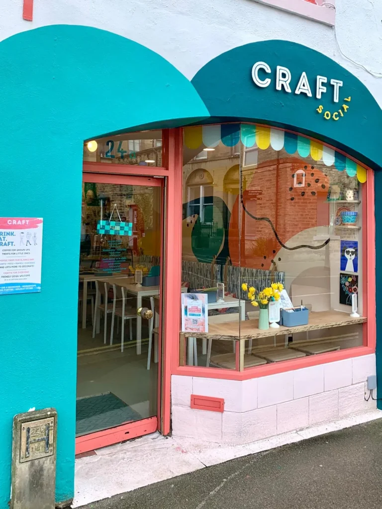 Creative arts and crafts workshop at Craft Social Yorkshire in Skipton